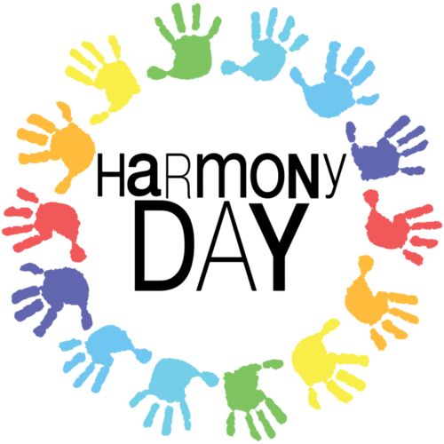 Harmony Day - Colour Hands - Black Thumbnail