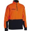 Bisley Hi Vis Fleece 1/4 Zip Pullover Thumbnail