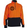 Bisley Hi Vis Fleece 1/4 Zip Pullover Thumbnail